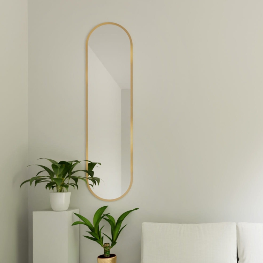 Baltica Design - Nástěnné zrcadlo TINY BORDER 155x40 cm zlatá