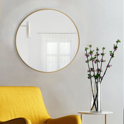 Baltica Design - Nástěnné zrcadlo TINY BORDER pr. 60 cm zlatá