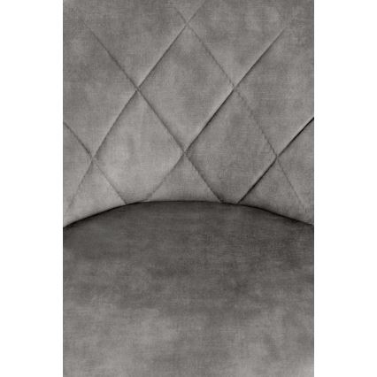 Barová židle 106x47 cm šedá/černá