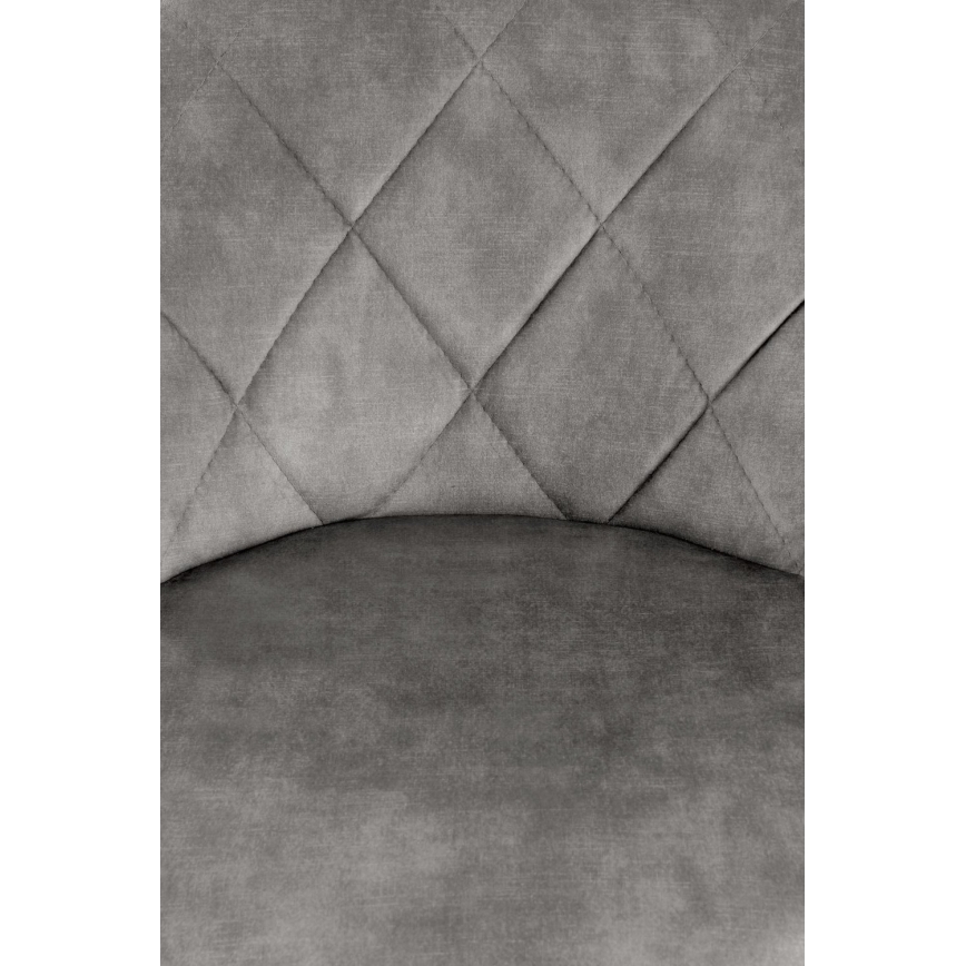 Barová židle 106x47 cm šedá/černá