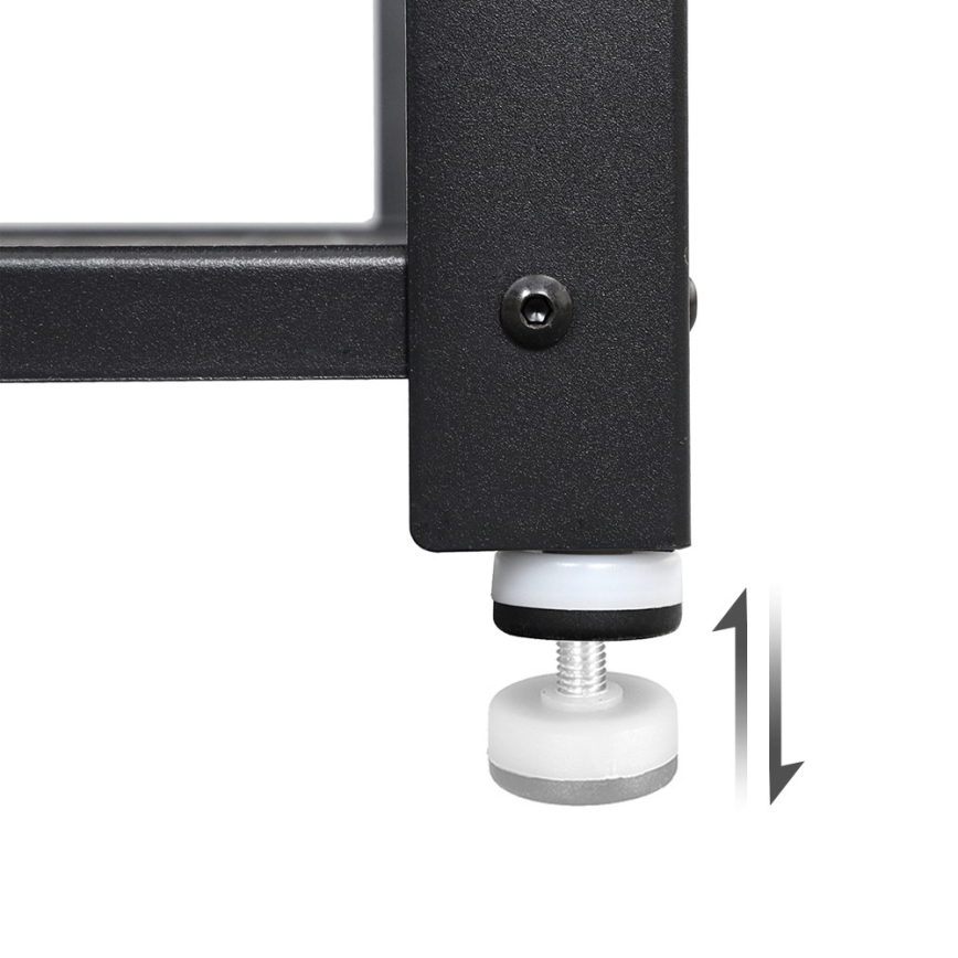 Barový stolek BARTIS 120x60 cm hnědá/černá