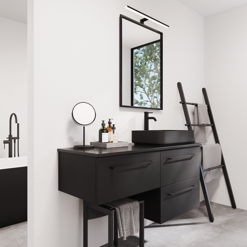 BATH DELUXE 01-060-05-02-00 - Koupelnové zrcadlo BORGSTED 60x80 cm černá