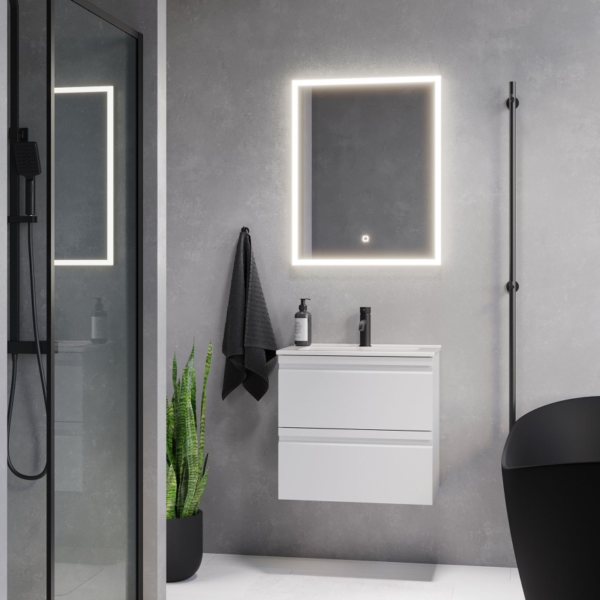 BATH DELUXE 01-060-07-58-00 - LED Koupelnové zrcadlo s podsvícením FORNAES LED/14,3W/230V IP44