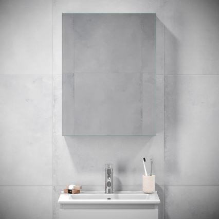 BATH DELUXE 02-050-63-01-01 - Zrcadlová koupelnová skříňka KENWOOD 65x50 cm matná bílá