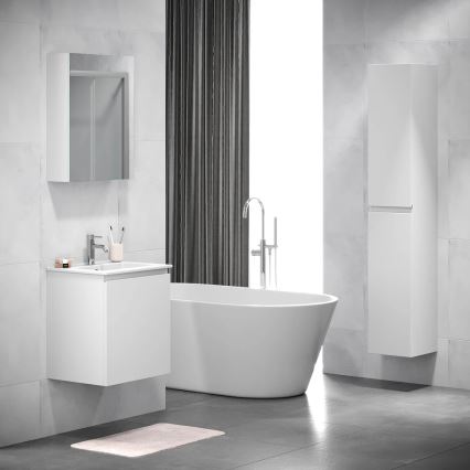 BATH DELUXE 02-050-63-01-01 - Zrcadlová koupelnová skříňka KENWOOD 65x50 cm matná bílá