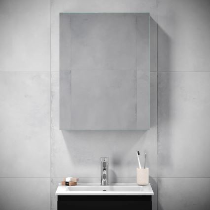BATH DELUXE 02-050-63-02-01 - Zrcadlová koupelnová skříňka KENWOOD 65x50 cm matná černá