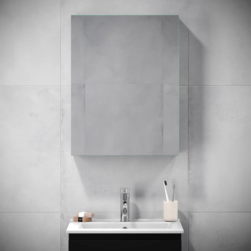 BATH DELUXE 02-050-63-02-01 - Zrcadlová koupelnová skříňka KENWOOD 65x50 cm matná černá