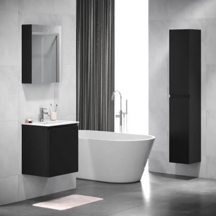 BATH DELUXE 02-050-63-02-01 - Zrcadlová koupelnová skříňka KENWOOD 65x50 cm matná černá