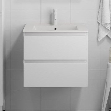 BATH DELUXE 03-060-63-01-01 - Koupelnová skříňka s umyvadlem KENWOOD 61 cm matná bílá