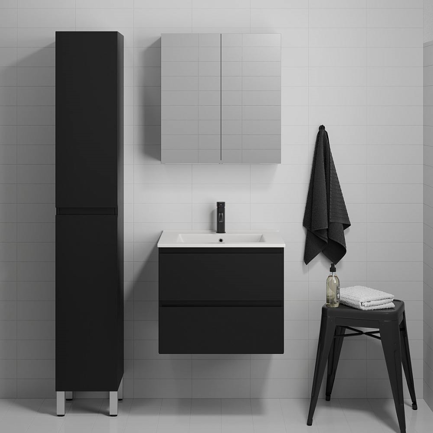 BATH DELUXE 03-060-63-02-01 - Koupelnová skříňka s umyvadlem KENWOOD 61 cm matná černá