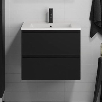 BATH DELUXE 03-060-63-02-01 - Koupelnová skříňka s umyvadlem KENWOOD 61 cm matná černá