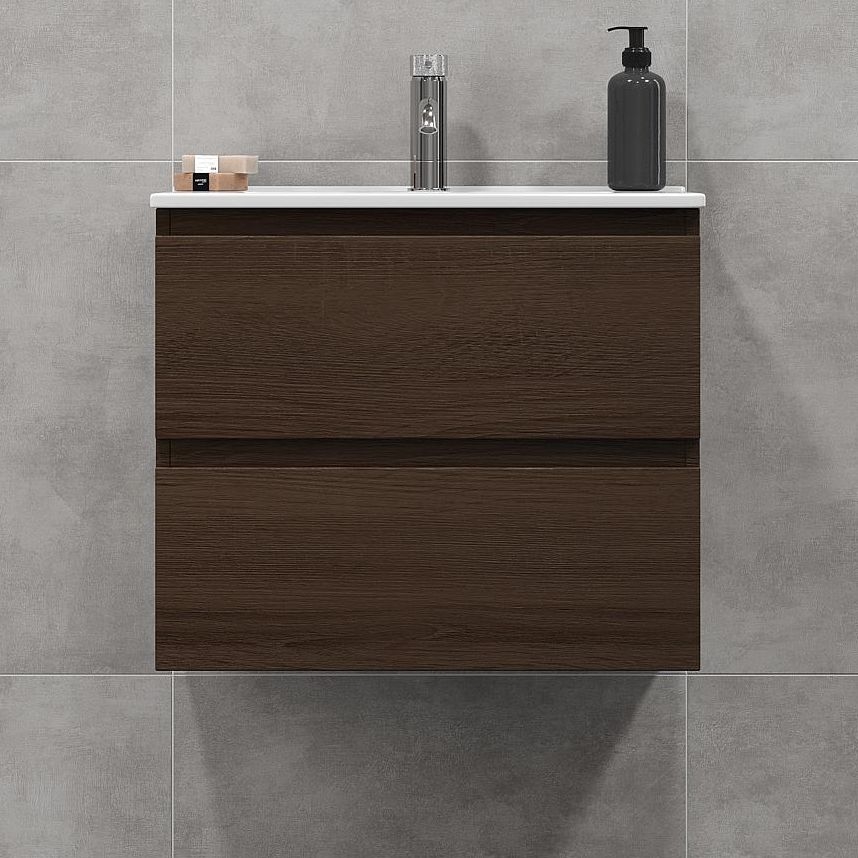 BATH DELUXE 03-060-64-84-01 - Koupelnová skříňka s umyvadlem KENWOOD 61 cm ořech