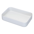 BATH DELUXE 06-052-18-01-00 - Umyvadlo na desku LJORDAL 52x34 cm nerezová ocel/matná bílá