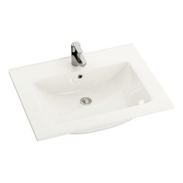 BATH DELUXE 06-060-60-11-01 - Zápustné umyvadlo CHICAGO 61x46,5 cm lesklá bílá