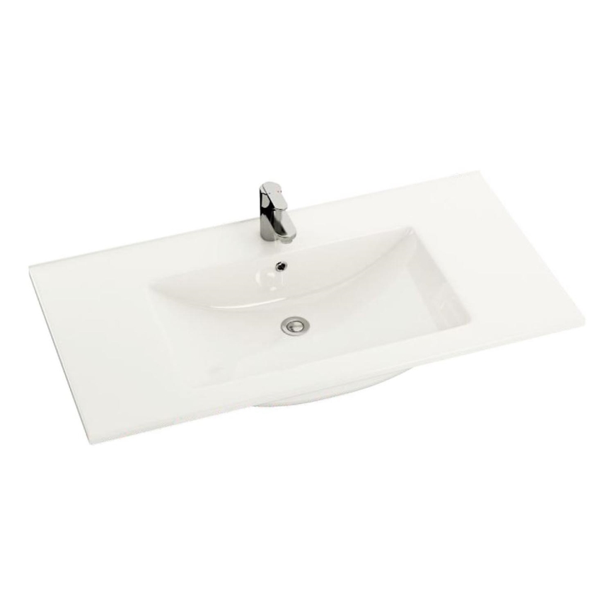 BATH DELUXE 06-090-60-11-01 - Zápustné umyvadlo CHICAGO 91x46,5 cm keramika/bílá