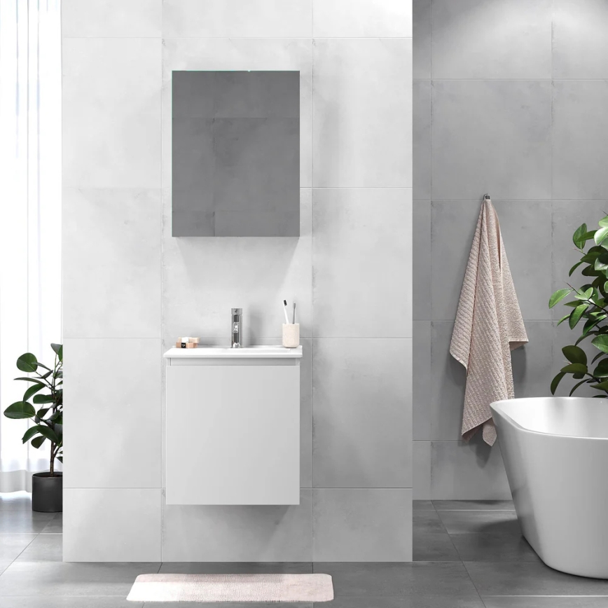 BATH DELUXE 09-050-63-01-01 - Koupelnová skříňka s umyvadlem KENWOOD 51 cm matná bílá