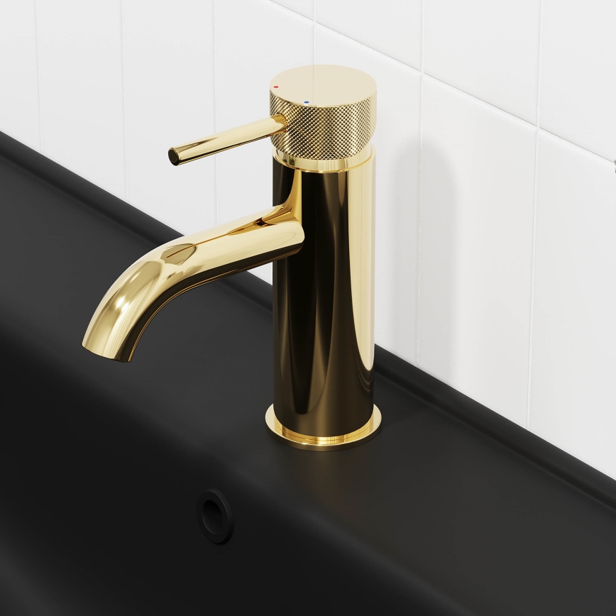 BATH DELUXE 28-005-03-64-00 - Umyvadlová baterie ANHOLT 15,6 cm lesklá mosaz