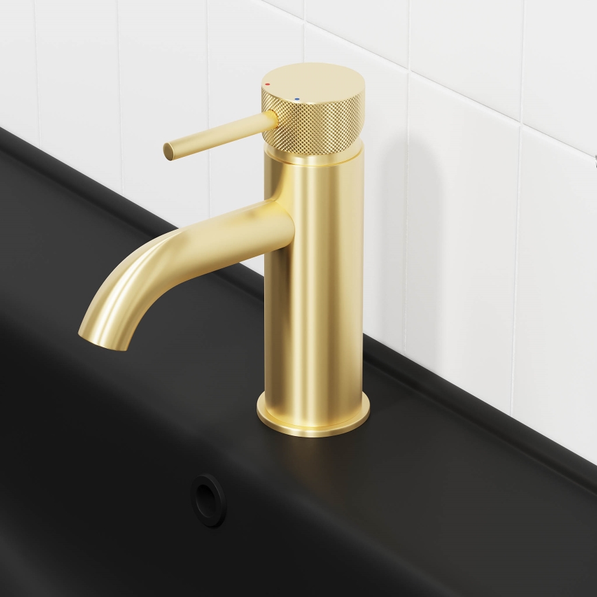BATH DELUXE 28-005-03-70-00 - Umyvadlová baterie ANHOLT 15,6 cm kartáčovaná mosaz