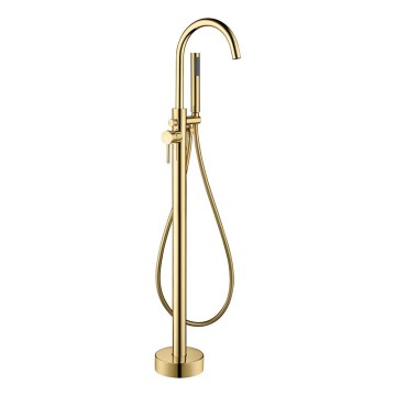 BATH DELUXE 28-114-01-64-00 - Volně stojící vanová sada s baterií DRAGOR 116 cm lesklá mosaz