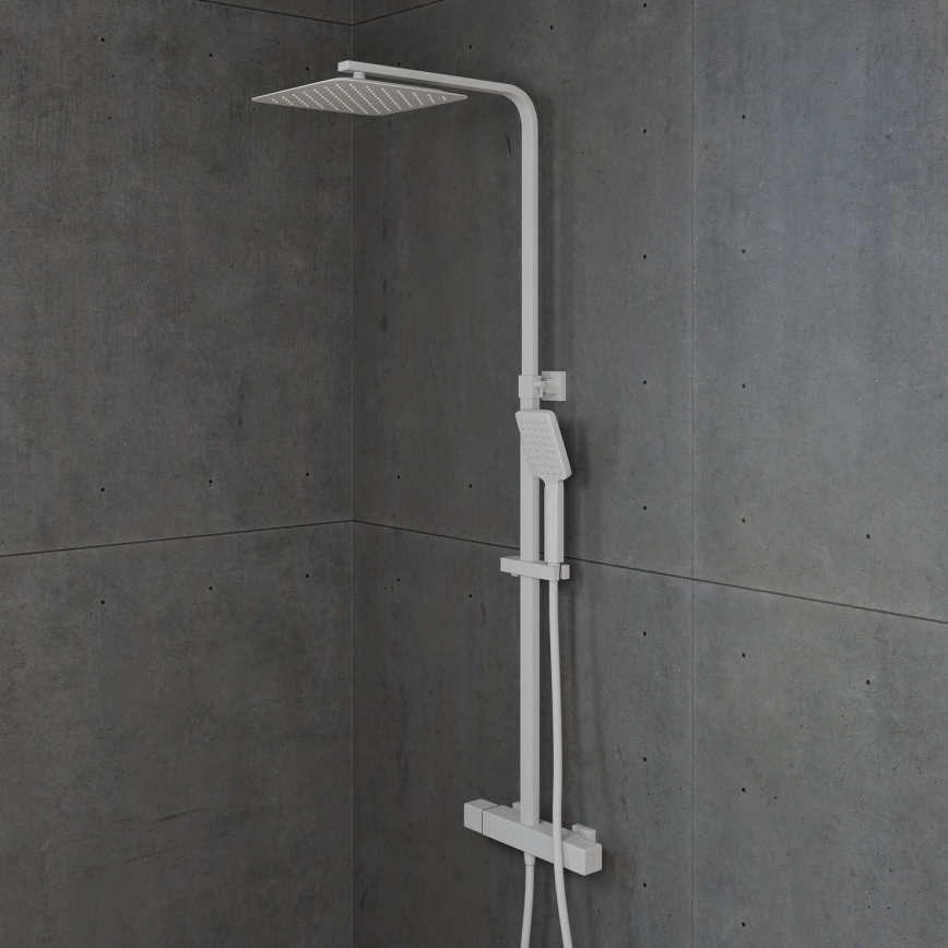 BATH DELUXE 31-120-06-01-00 - Sprchová sada s termostatickou baterií NAESBY matná bílá
