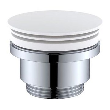 BATH DELUXE 33-004-05-01-04 - Umyvadlová výpusť RODBY pr. 6,6 cm bílá