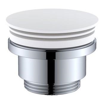 BATH DELUXE 33-004-05-01-04 - Umyvadlová výpusť RODBY pr. 6,6 cm bílá
