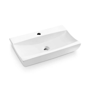 Bathco 0041 - Umyvadlo na desku SARDINERO 61,5x37,5 cm porcelán/bílá