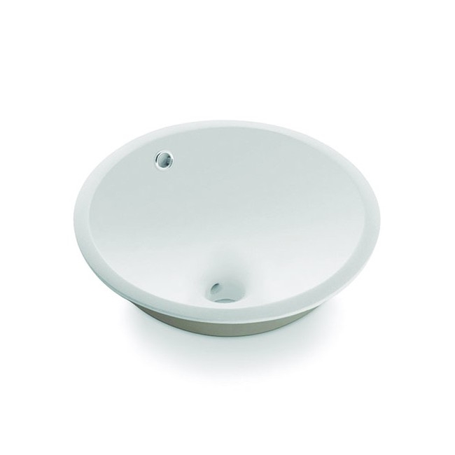 Bathco 0052 - Zápustné umyvadlo CERDENA pr. 38 cm porcelán/bílá