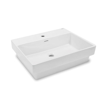Bathco 0062 - Zápustné umyvadlo FUNCHAL 55x45 cm porcelán/bílá