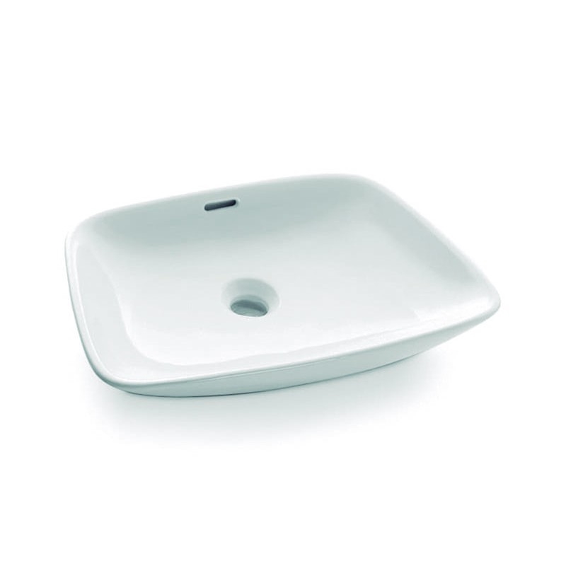 Bathco 0091 - Umyvadlo na desku ANABEL 50x36 cm porcelán/bílá
