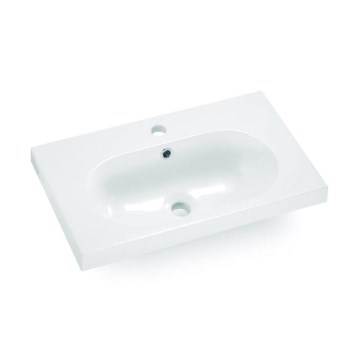 Bathco 0516 - Zápustné umyvadlo ICE 60x35 cm pryskyřice/bílá