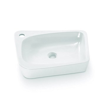 Bathco 4001 - Umyvadlo na desku ARAGON 50x40,5 cm porcelán/bílá