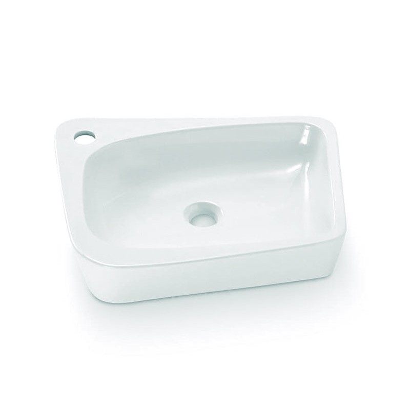 Bathco 4001 - Umyvadlo na desku ARAGON 50x40,5 cm porcelán/bílá