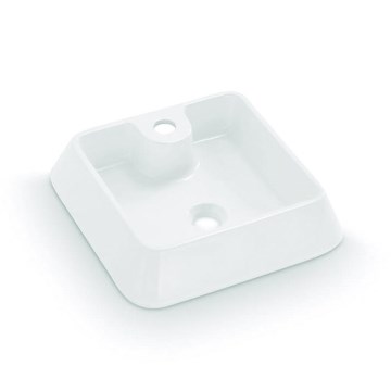 Bathco 4003 - Umyvadlo na desku GALICIA 40x40 cm porcelán/bílá
