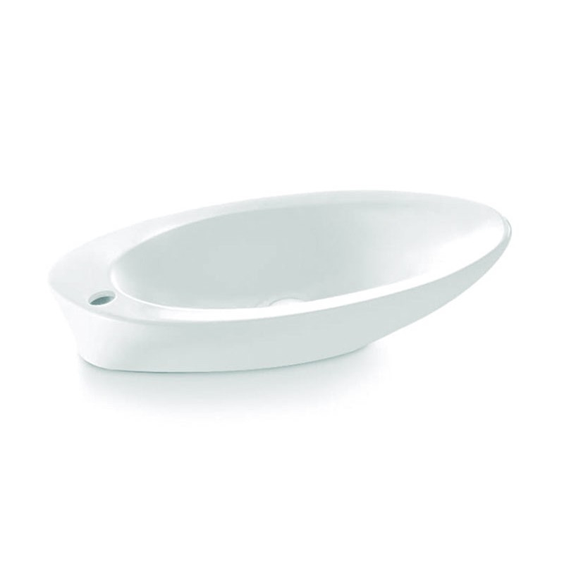 Bathco 4020 - Umyvadlo na desku PURE 62x37 cm porcelán/bílá