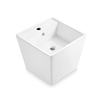 Bathco 4059 - Umyvadlo na desku GENOVA 42x42 cm porcelán/bílá
