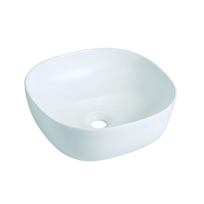 Bathco 4071 - Umyvadlo na desku OLEA 41x41 cm porcelán/bílá