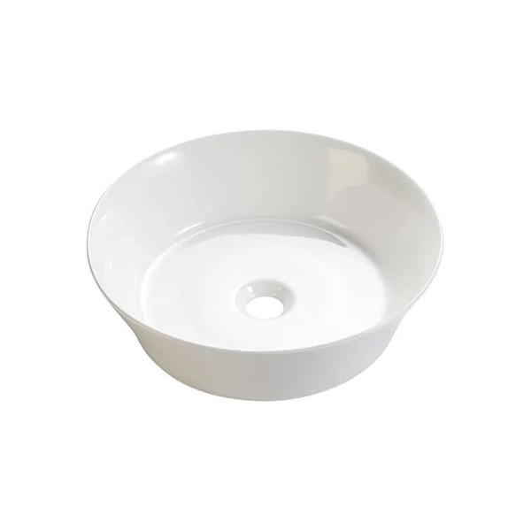 Bathco 4087 - Umyvadlo na desku VOLTA pr. 42 cm porcelán/bílá