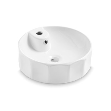 Bathco 4158 - Umyvadlo na desku CIRCUS pr. 42 cm porcelán/bílá