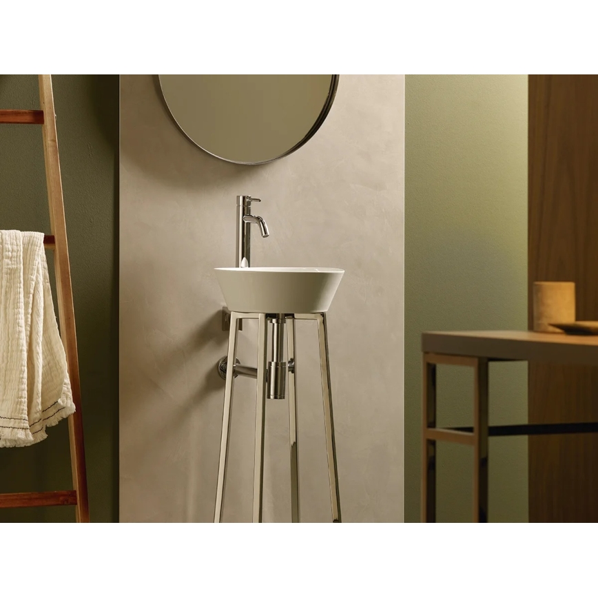 Bathco 8216 - Podstavec pro umyvadlo VOLTA 76x40 cm ocel/lesklý chrom