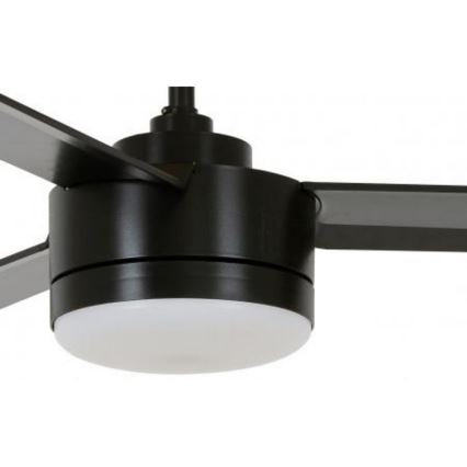 BAYSIDE 213033 - LED Stropní ventilátor LAGOON GX53/17W/230V černá + dálkové ovládání