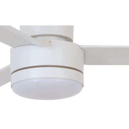 BAYSIDE 213036 - LED Stropní ventilátor LAGOON GX53/17W/230V bílá + dálkové ovládání