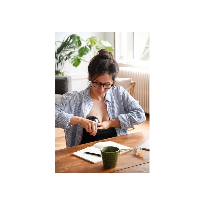 Beaba - Odsávačka mateřského mléka elektrická HANDS-FREE 180 ml 1300 mAh modrá