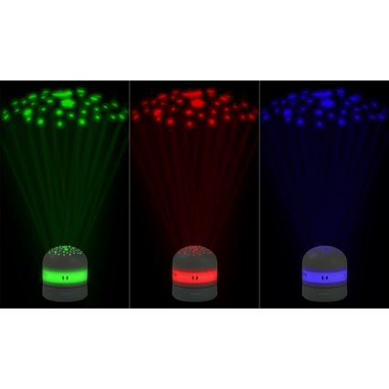 Beaba - Projektor s melodií PIXIE USB/5V 1300 mAh zelená