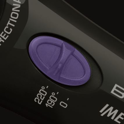 Bellissima 11307 - Rotační kulma na vlasy RICCI&CURL 230V černá/fialová