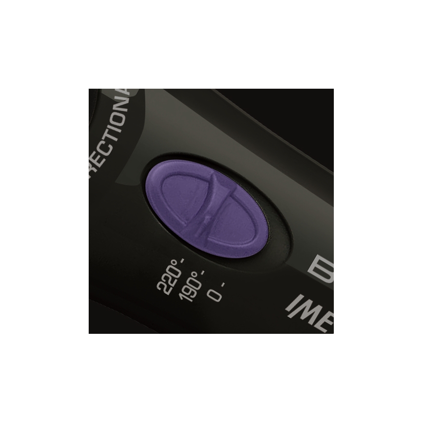 Bellissima 11307 - Rotační kulma na vlasy RICCI&CURL 230V černá/fialová