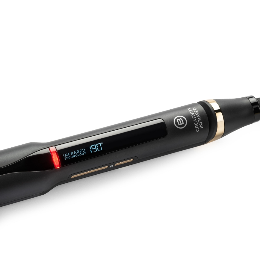 Bellissima 11948 - Žehlička na vlasy s LCD displejem INFRARED 60W/230V černá