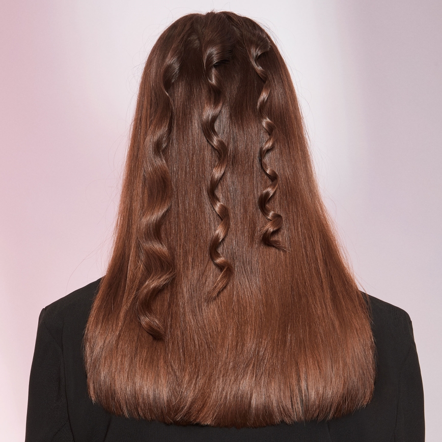 Bellissima 11949 - Kónická kulma na vlasy 40W/230V černá/růžová