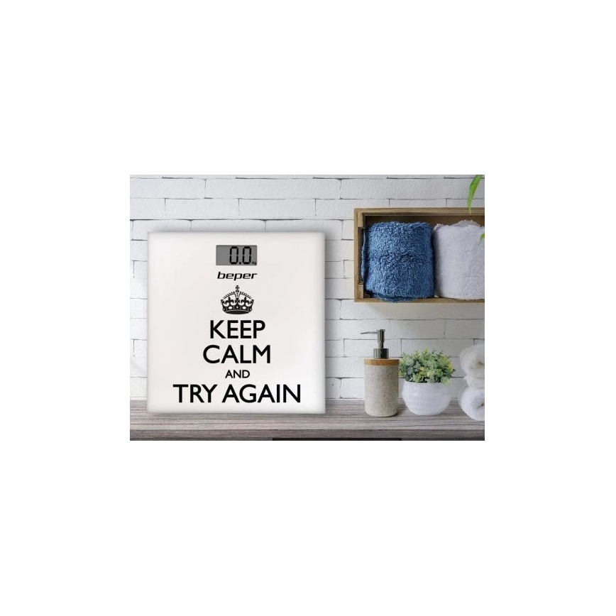 Beper - Digitální osobní váha s LCD displejem 1xCR2032