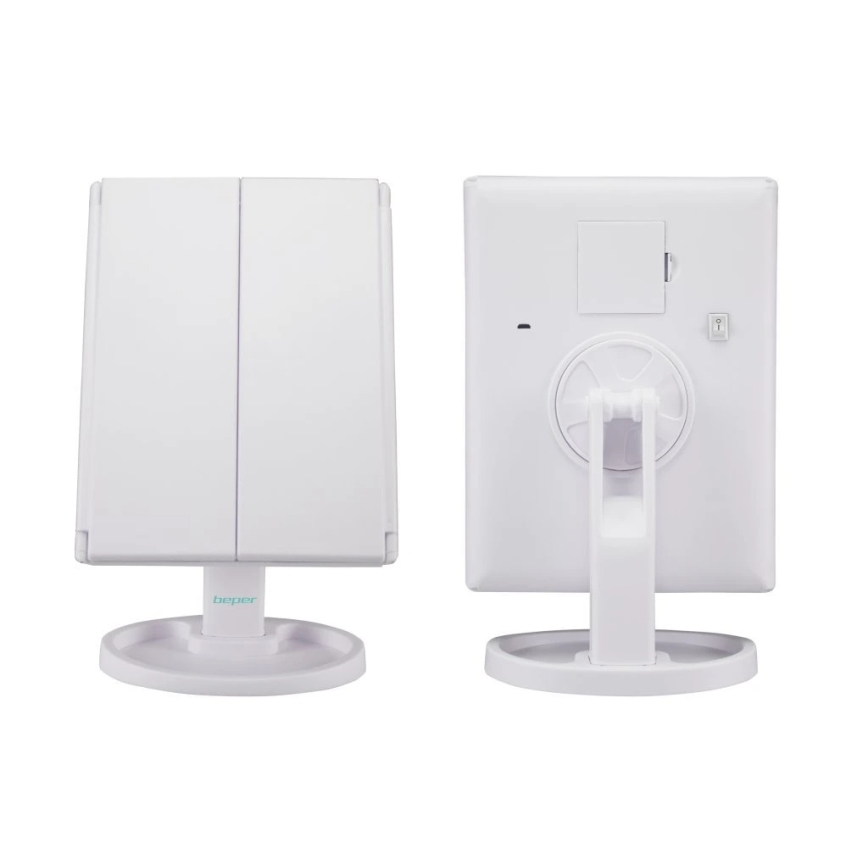 Beper - Kosmetické zrcátko s LED podsvícením 4xAAA/5V